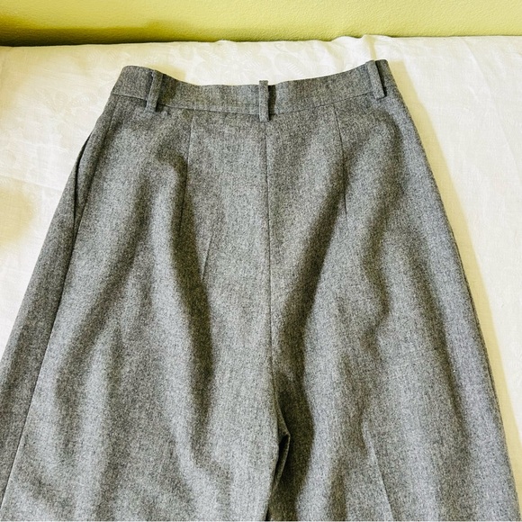 NWOT Magda Butrym Wool Blend Pleated Wide Leg Trousers 34 XS - Picture 8 of 8